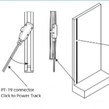 TITATEC Power Track for Gondola Shelving Lights Backed with Magnetic Tape to Attach The Back Panel or The Uprite of Madix or Lozier Standard Retail Shelf Ultra Thin Design Low Volt Total 6.6FT Length
