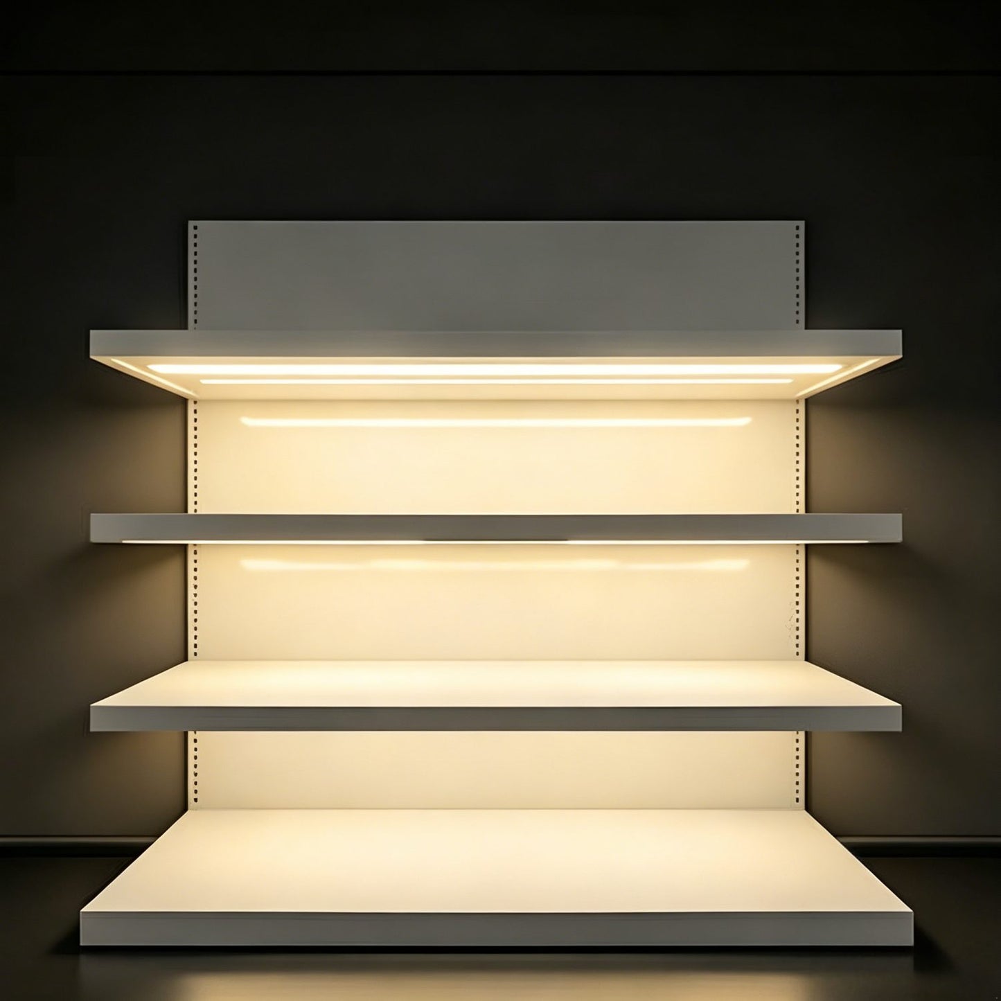 TITATEC 36 Inch Magnetic Under Shelf Gondola Lighting Kit, 8 Pack 4200K Natural White Linear LED Bars with Meanwell LED Driver & Complete Accessories, Commercial Retail Display Lights for Supermarkets, C-Stores & Liquor Shops