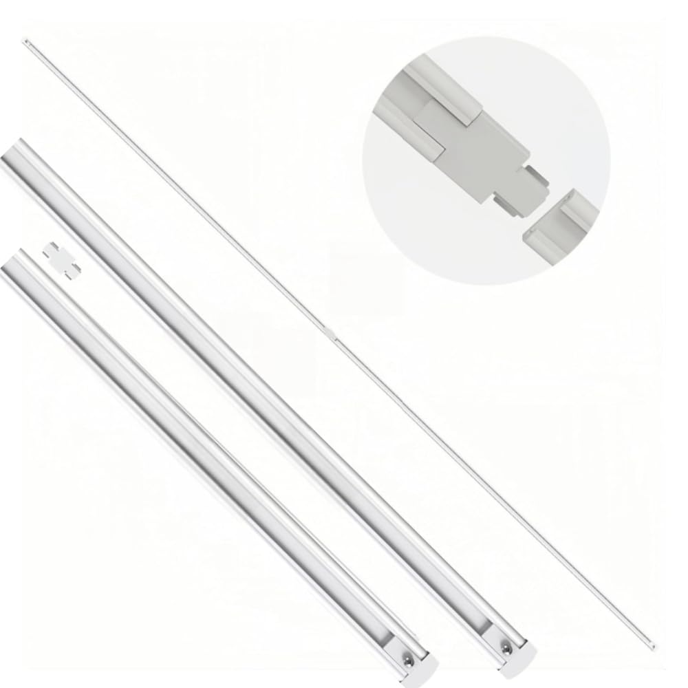 TITATEC Power Track for Gondola Shelving Lights Backed with Magnetic Tape to Attach The Back Panel or The Uprite of Madix or Lozier Standard Retail Shelf Ultra Thin Design Low Volt Total 6.6FT Length