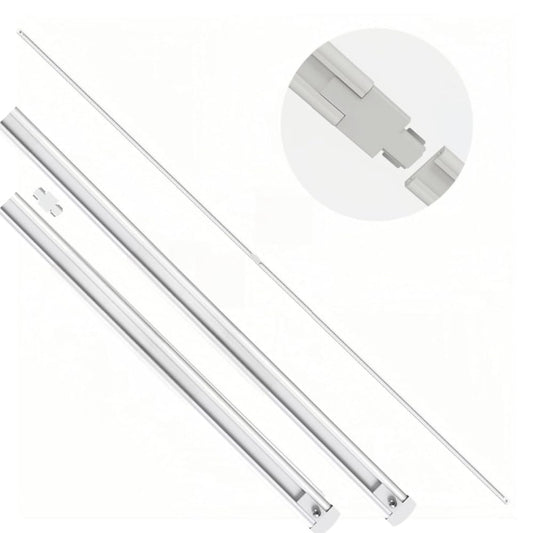 TITATEC Power Track for Gondola Shelving Lights Backed with Magnetic Tape to Attach The Back Panel or The Uprite of Madix or Lozier Standard Retail Shelf Ultra Thin Design Low Volt Total 6.6FT Length