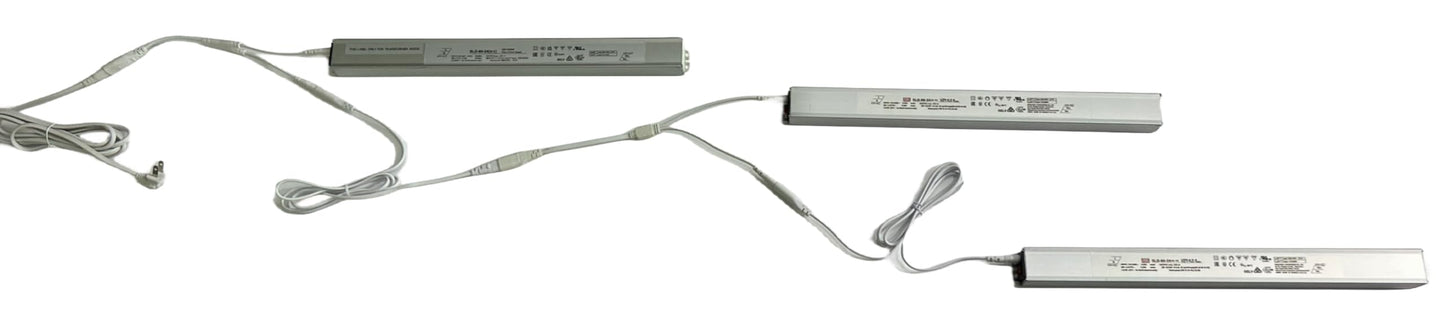 TITATEC Gondola Shelving Lights 36" kit and Power Supply Extender Splitter Cable Kit