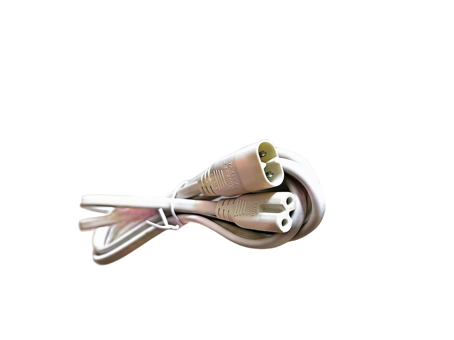 IEC320 2*C7 to 1*C8 Extention Y Shape Splitter Cable with1*C7 to 1*C8 Cable Kit for Monitor Camera Printer TV Speaker Display Port Power Cord.