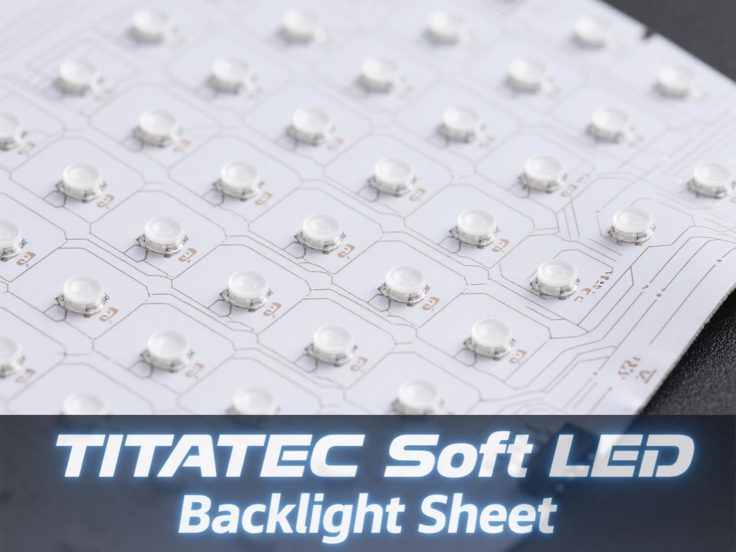 TITATEC 1-Pack LED Backlight Sheet DC24V 40W 6500K Cool White, 19.3X9.6 inches Each Unit, High-Brightness Flexible LED Panel Sheet for Backlit Commercial Bar Tops/Retail Signage/Display Cases