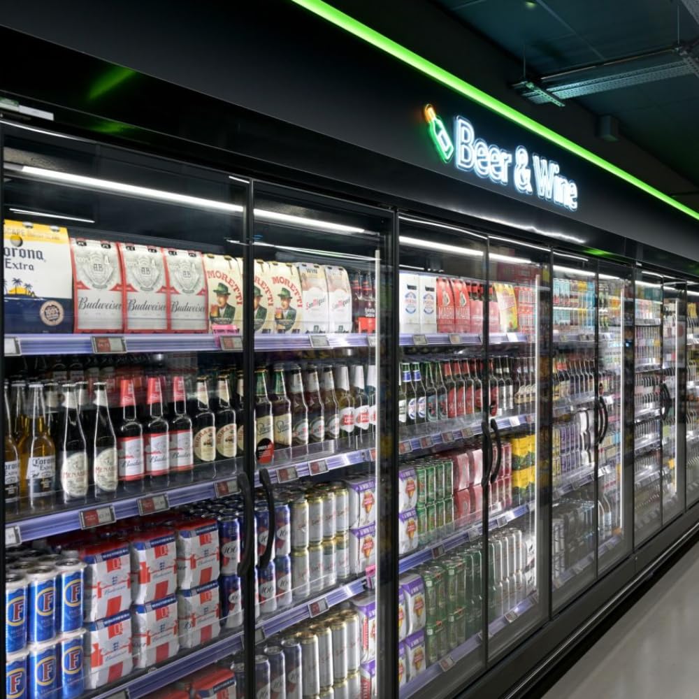 TITATEC Gondola Shelving Lighting LED Shelf Lights Bar for Retail Display Refrigerator Beverage Cooler Merchandiser Pure White 6000K Small Thin Design Easy to Install on Upright or Back Panel