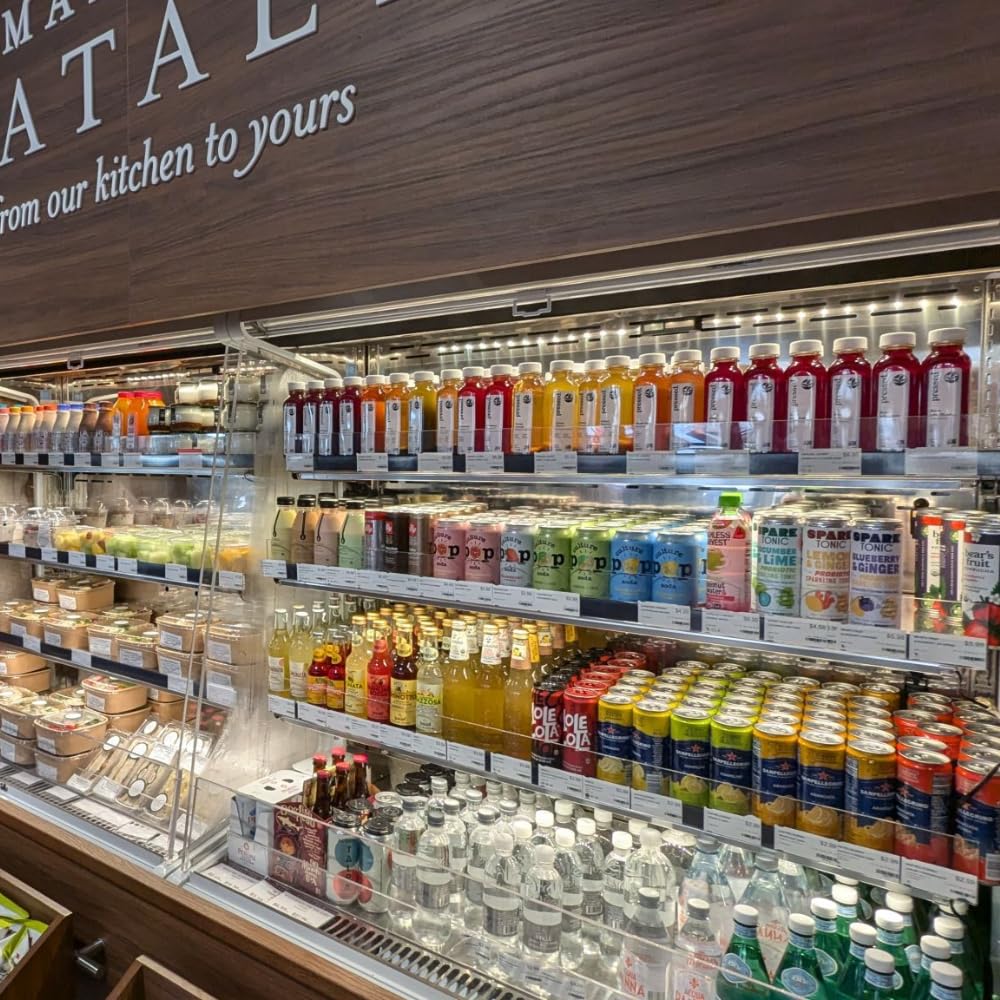 TITATEC Gondola Shelving Lighting LED Shelf Lights Bar for Retail Display Refrigerator Beverage Cooler Merchandiser Pure White 6000K Small Thin Design Easy to Install on Upright or Back Panel