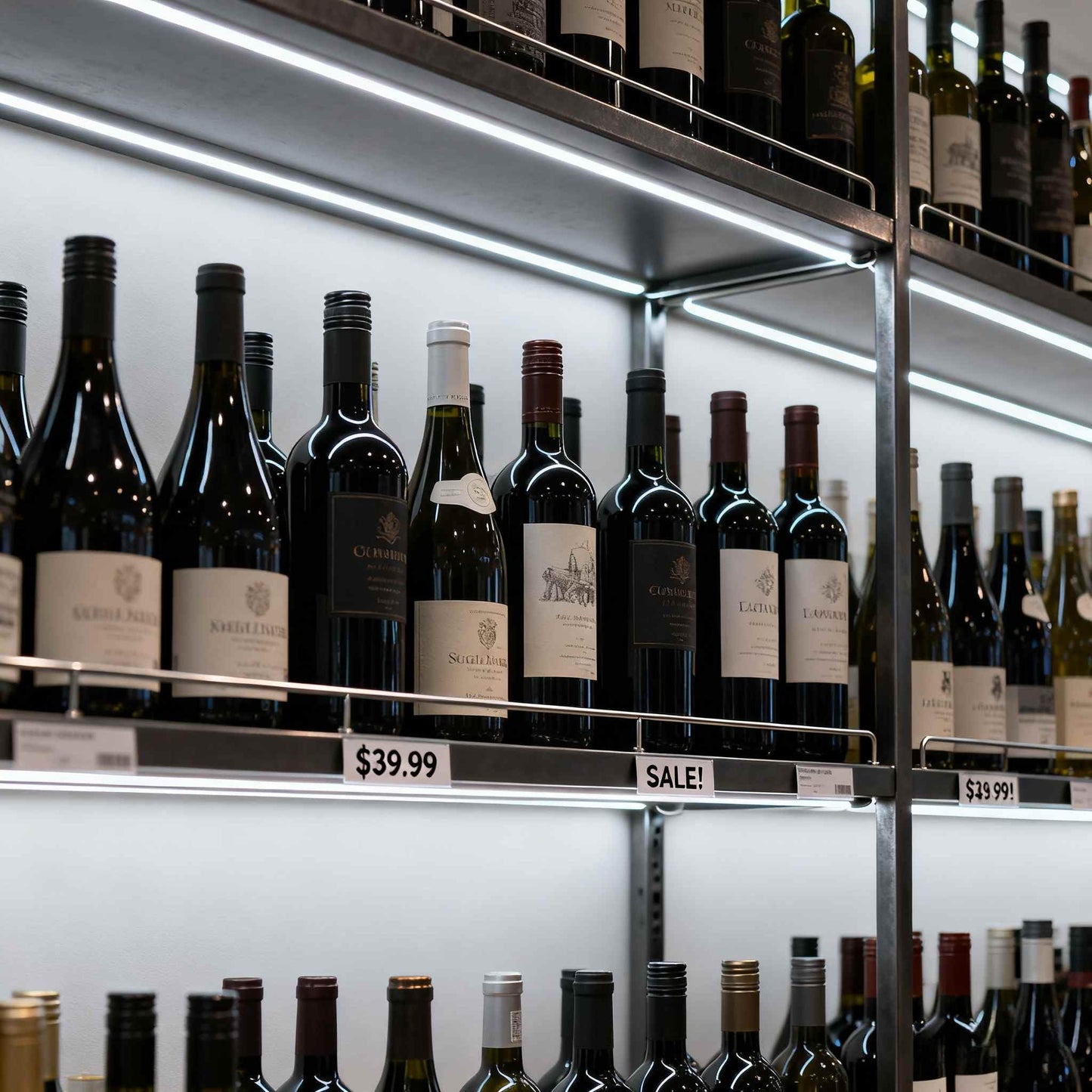 TITATEC Retail Liquor Shelving Lights Kit