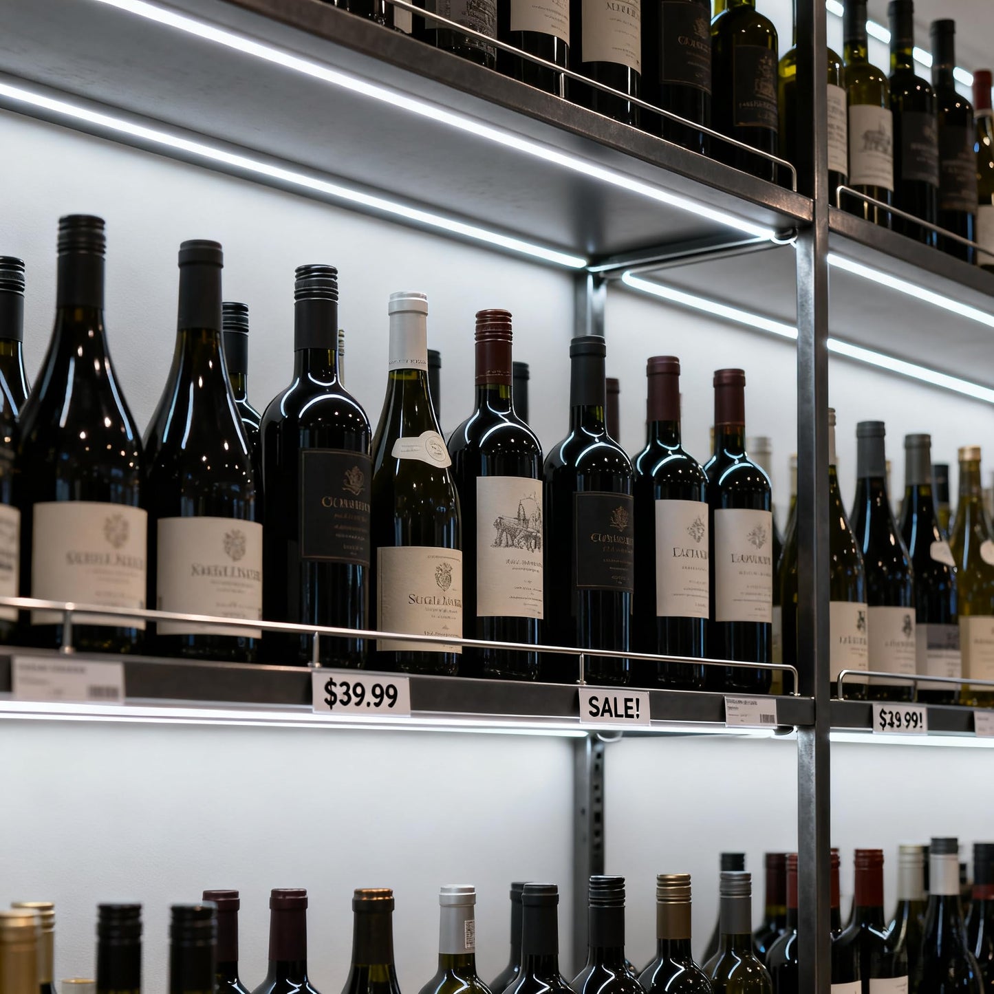 TITATEC Retail Liquor Shelving Lights Kit