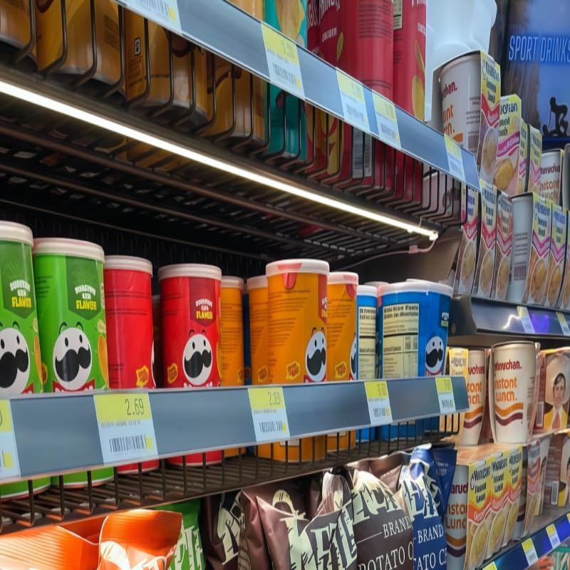 TITATEC LED Light Bar Above Snack Shelf Close-Up