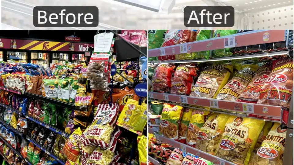 compare before and after lighting